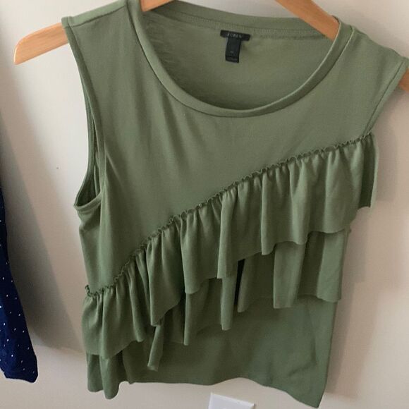 Jcrew ruffle top - Picture 1 of 3